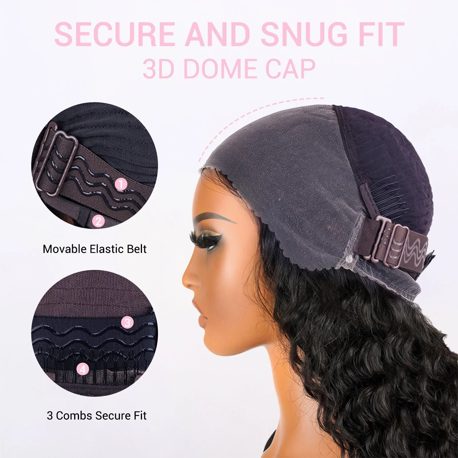 Invisi Strap 360 Transparent Lace Frontal Body Wave Wig Face Framing Snug Fit All Sizes Human Hair Wigs Daily Deal - Image 9