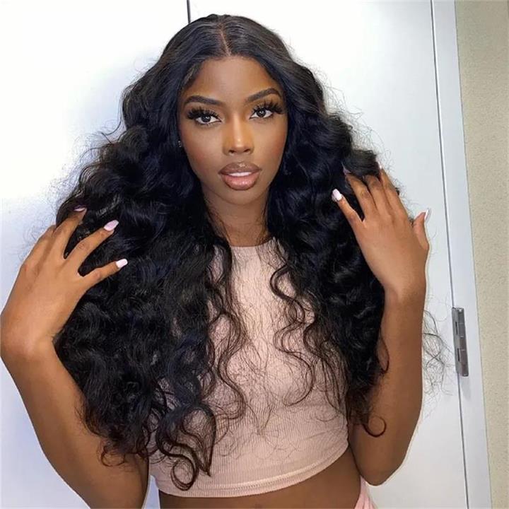 Loose Wave 13x4 HD Lace Front Wig Pre Plucked Hairline With Baby Hair 150% Density Flash Sale - Image 2