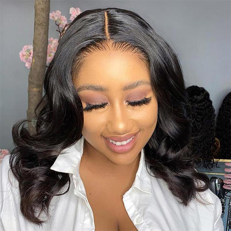 Loose Wave 13x4 HD Lace Front Wig Pre Plucked Hairline With Baby Hair 150% Density Flash Sale - Image 7