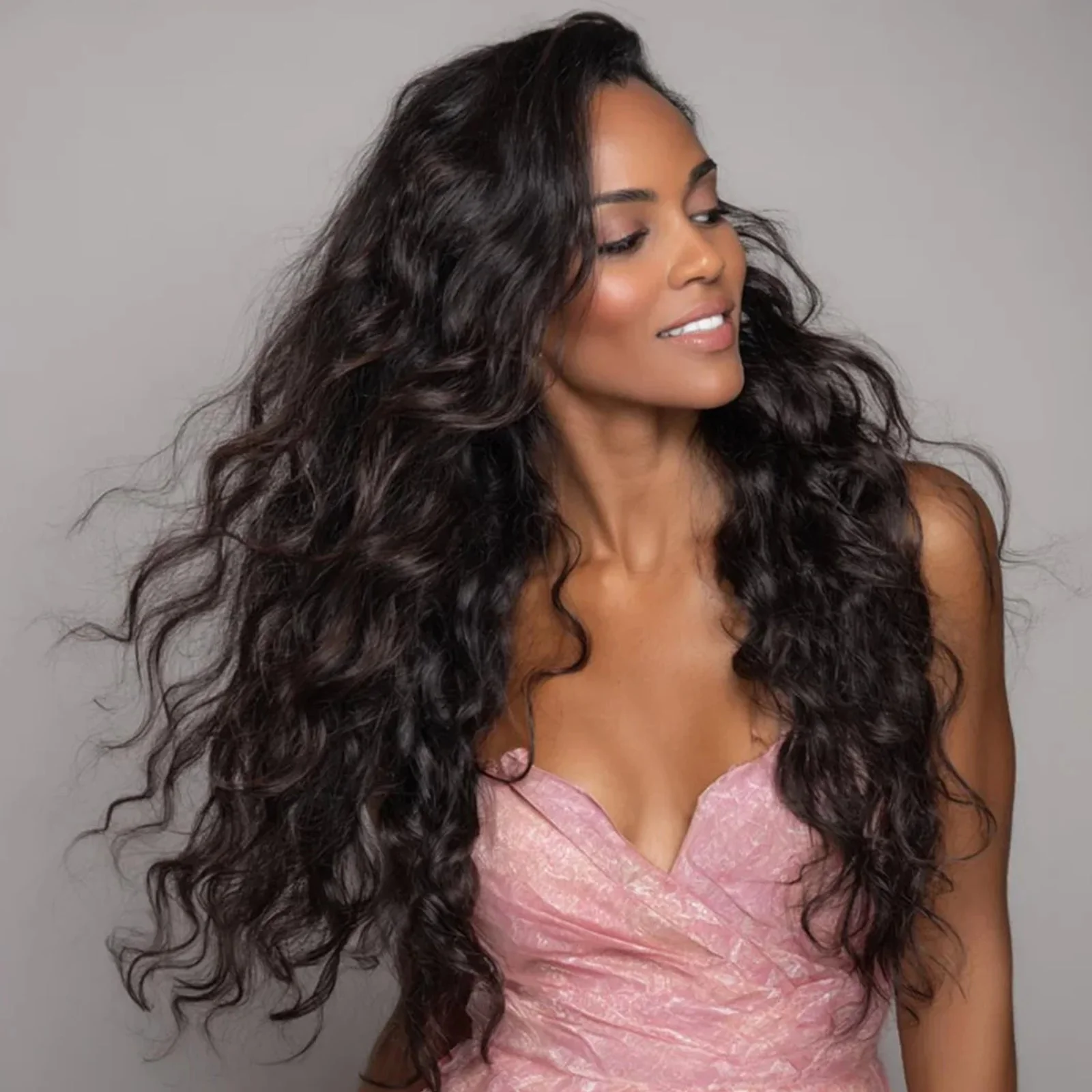 Raw Glueless Wig Bouncy Loose Wave 13x4 / 7x5 Lace Front Human Hair Wigs For Women