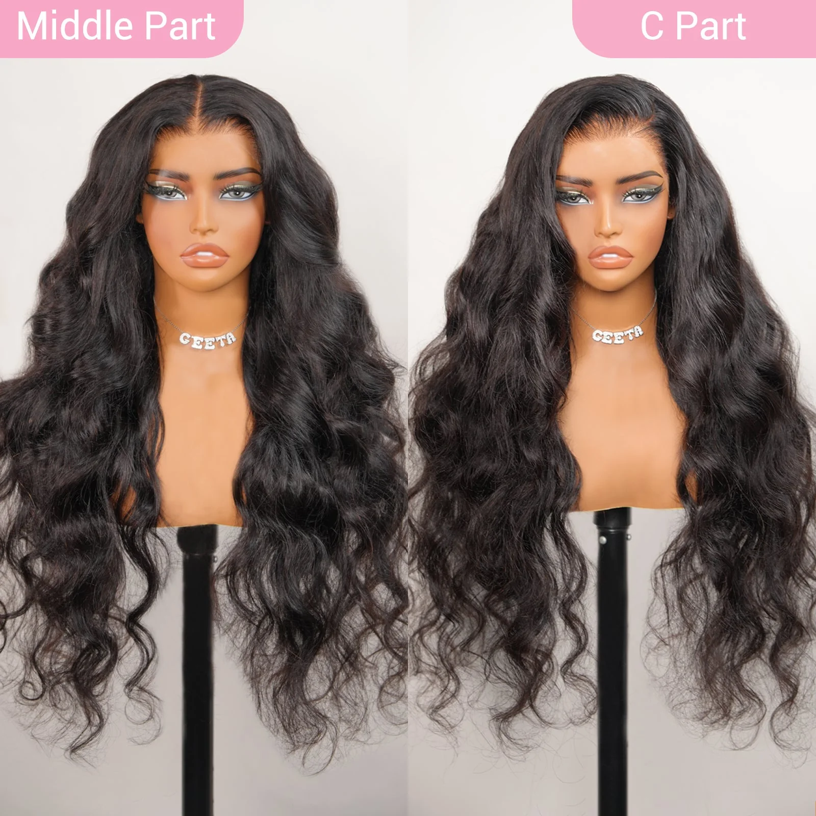 Raw Glueless Wig Bouncy Loose Wave 13x4 / 7x5 Lace Front Human Hair Wigs For Women - Image 4