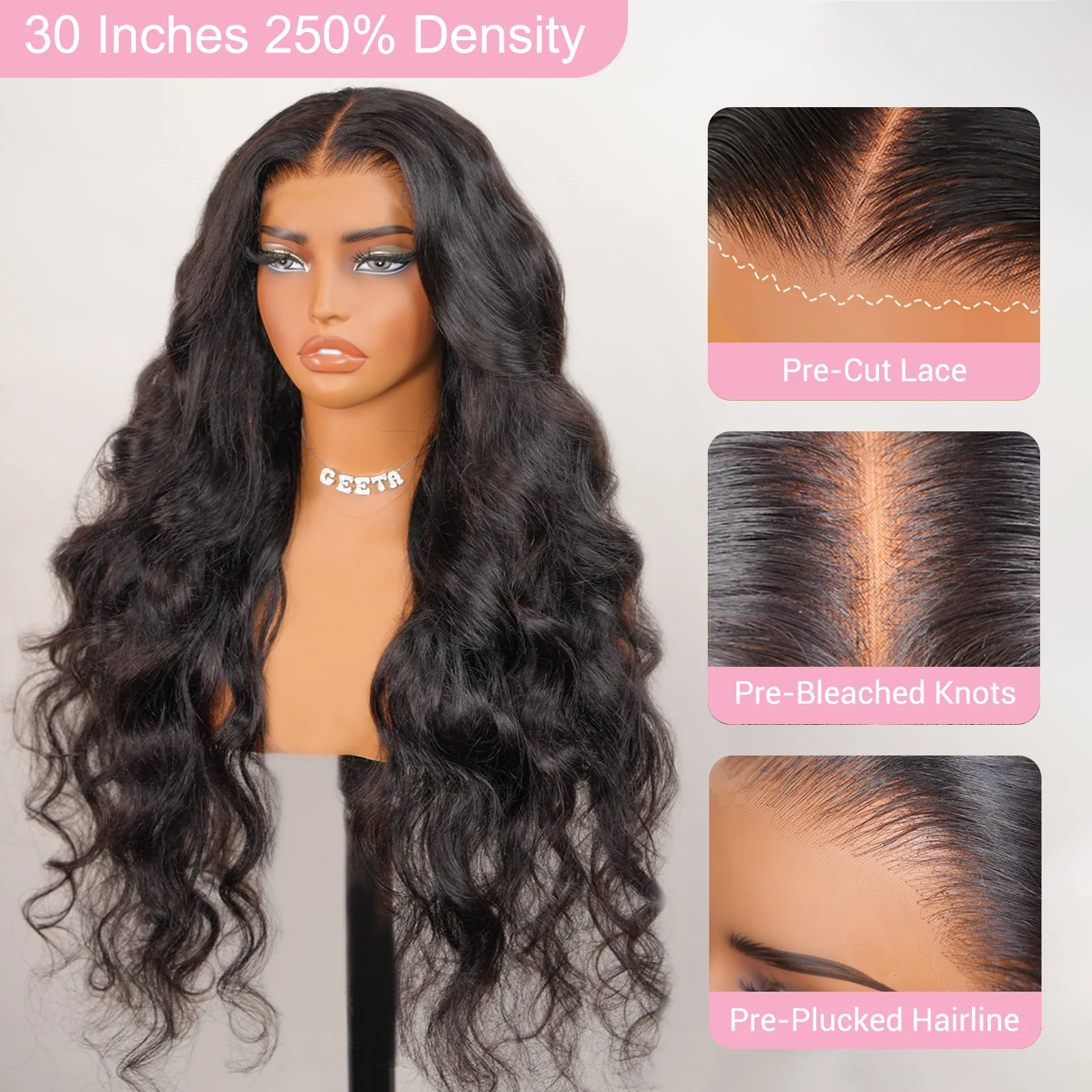 Raw Glueless Wig Bouncy Loose Wave 13x4 / 7x5 Lace Front Human Hair Wigs For Women - Image 6