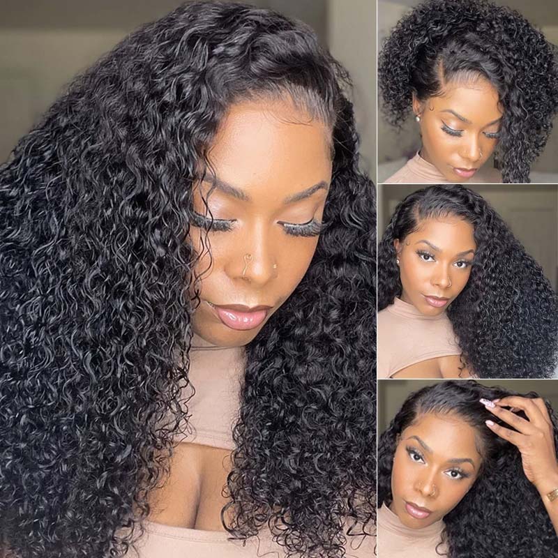 Natural Curly Hair 13x6 HD Lace Front Wigs Human Hair Pre Plucked Hairline Glueless Wig-Geeta Hair - Image 3