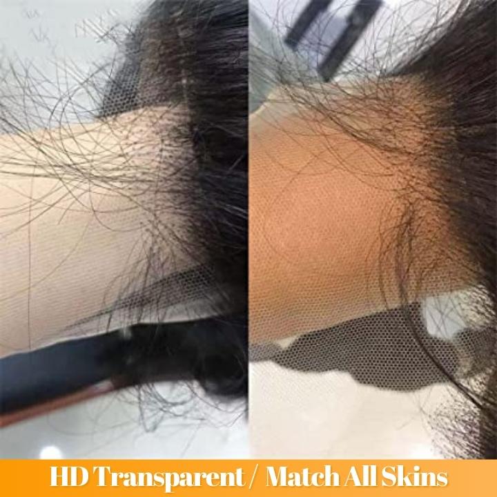 No Code Need: Glueless 13x4/6x4.5 Straight Wear & Go Pre Cut HD Transaparent Lace 100% Virgin Human Hair Wigs-Geeta Hair - Image 6