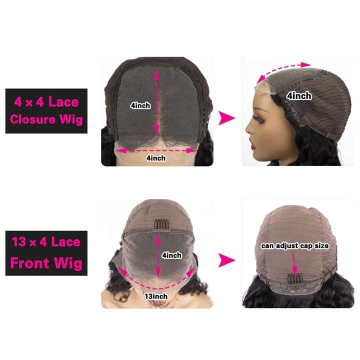 Ombre Brown Body Wave Human Hair HD Lace Front Wigs/Glueless 4x4 Closure Wigs Pre Plucked Hairline With Baby Hair-Geeta Hair - Image 4