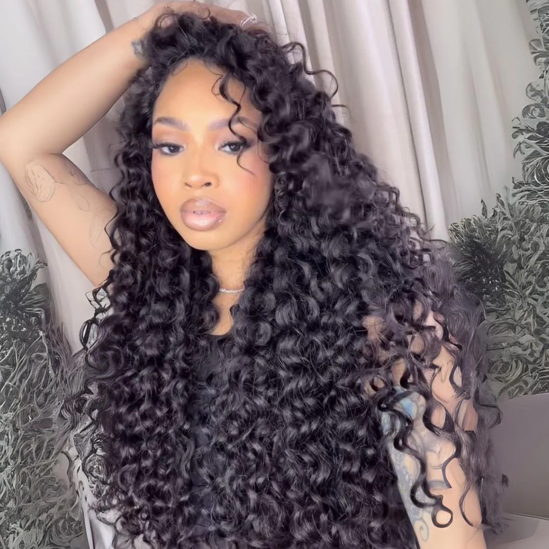Passion Wave Wet and Wavy Lace Part Human Hair Wig 13x4 Lace Front HD Lace Wigs 300% Density - Image 3