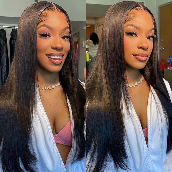 Flash Sale $149 Get 24inch Geeta Long Straight Hair 6x4 Pre-cut Lace Wig Pre Plucked Natural Hairline