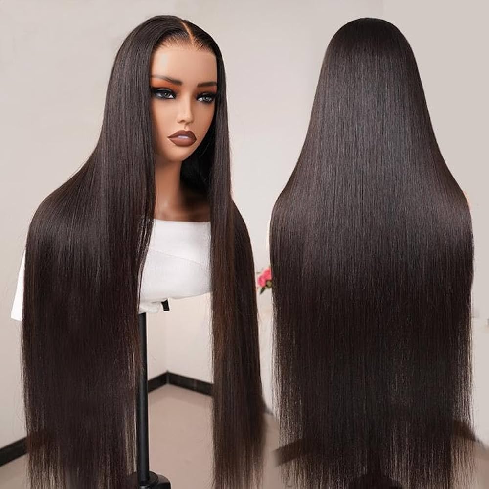 Flash Sale $149 Get 24inch Geeta Long Straight Hair 6x4 Pre-cut Lace Wig Pre Plucked Natural Hairline - Image 3