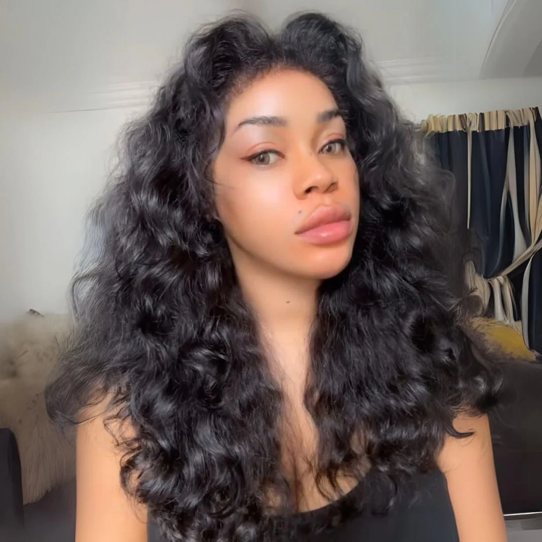 Type 4C Edges Wig Loose Wave Glueless Wigs 13x4 Undetectable Lace Human Hair Wigs With Kinky Baby Hairline - Image 3