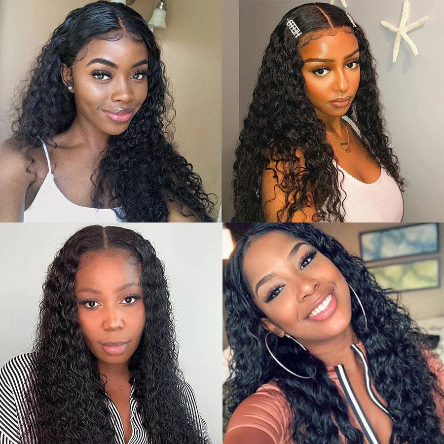 Water Wave Hair 4x4 HD Lace Closure 100% Virgin Human Hair Wig Perfect Hairline With Baby Hair -Geeta Hair - Image 6