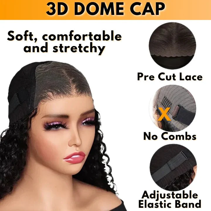 Wear Go Glueless Reddish Brown Kinky Curly Lace Front Wig 180% Density Breathable Wig-Geeta Hair - Image 6