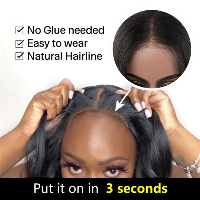 Glueless Wig Fluffy Kinky Curly 7x5 Pre Cut Lace Front Wigs Pre Plucked Natural Hairline 180% Density Flash Sale - Image 6